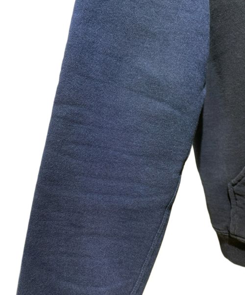 HERMES（エルメス）HERMES (エルメス) バイカラー ジップパーカー ネイビー サイズ:Sの古着・服飾アイテム