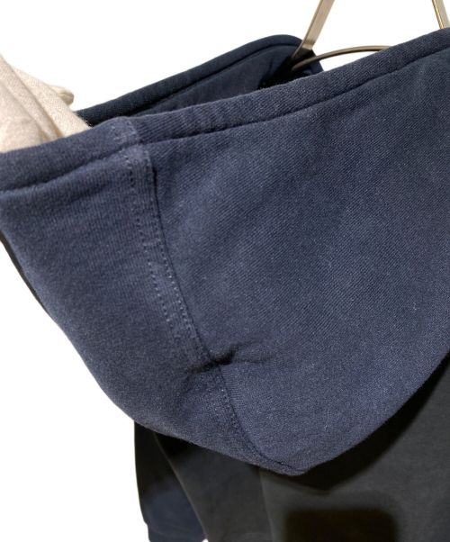 HERMES（エルメス）HERMES (エルメス) バイカラー ジップパーカー ネイビー サイズ:Sの古着・服飾アイテム