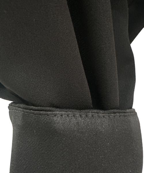 ebure（エブール）ebure (エブール) スキッパーウエストリボンマキシワンピース ブラック サイズ:38の古着・服飾アイテム