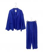 ebureエブール）の古着「リネンセットアップ」｜ブルー