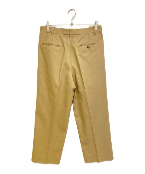 Maison Margiela（メゾンマルジェラ）Maison Margiela (メゾンマルジェラ) Wide Leg Tailored Trousers カーキ サイズ:50の古着・服飾アイテム