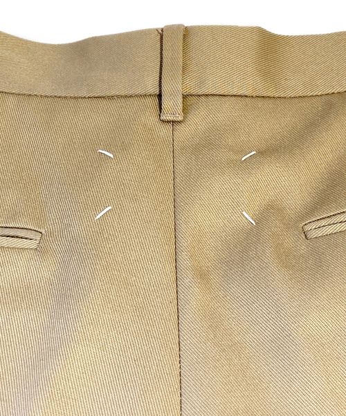 Maison Margiela（メゾンマルジェラ）Maison Margiela (メゾンマルジェラ) Wide Leg Tailored Trousers カーキ サイズ:50の古着・服飾アイテム