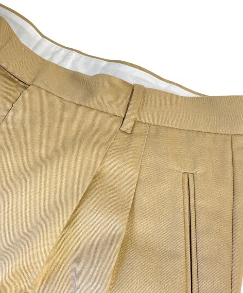 Maison Margiela（メゾンマルジェラ）Maison Margiela (メゾンマルジェラ) Wide Leg Tailored Trousers カーキ サイズ:50の古着・服飾アイテム