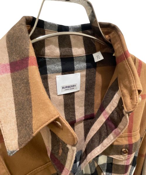 BURBERRY（バーバリー）BURBERRY (バーバリー) ベルテッドノバチェックワンピース ブラウン サイズ:34の古着・服飾アイテム