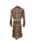 BURBERRY (バーバリー) ベルテッドノバチェックワンピース ブラウン サイズ:34：50000円