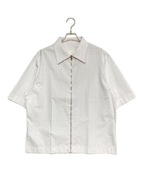 GIVENCHY（ジバンシィ）GIVENCHY (ジバンシィ) 4Gジップシャツ ホワイト サイズ:39の古着・服飾アイテム