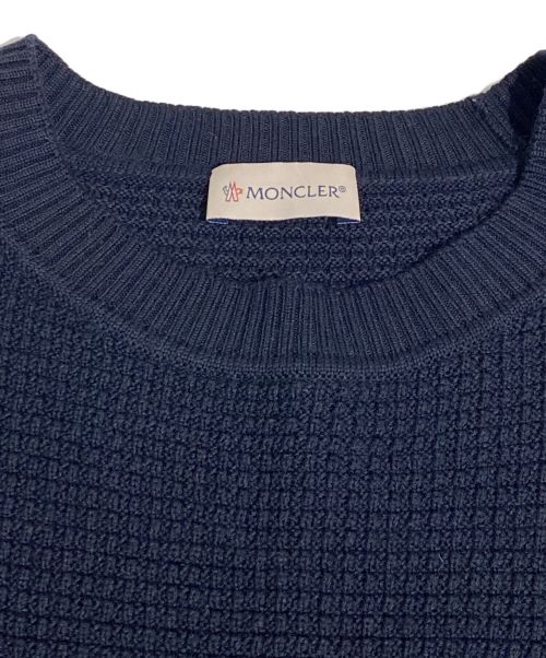MONCLER（モンクレール）MONCLER (モンクレール) トリコロールラインニット ネイビー サイズ:Lの古着・服飾アイテム