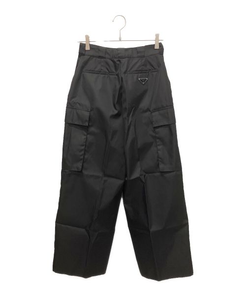 PRADA（プラダ）PRADA (プラダ) リナイロンカーゴパンツ ブラック サイズ:40の古着・服飾アイテム