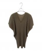 PLEATS PLEASEプリーツプリーズ）の古着「プリーツチュニック」｜グレー