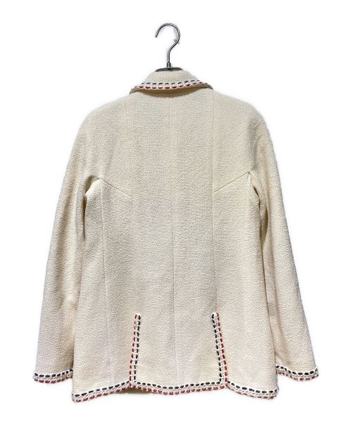 CHANEL（シャネル）CHANEL (シャネル) 4ジップポケットツイードジャケット ベージュ サイズ:38の古着・服飾アイテム