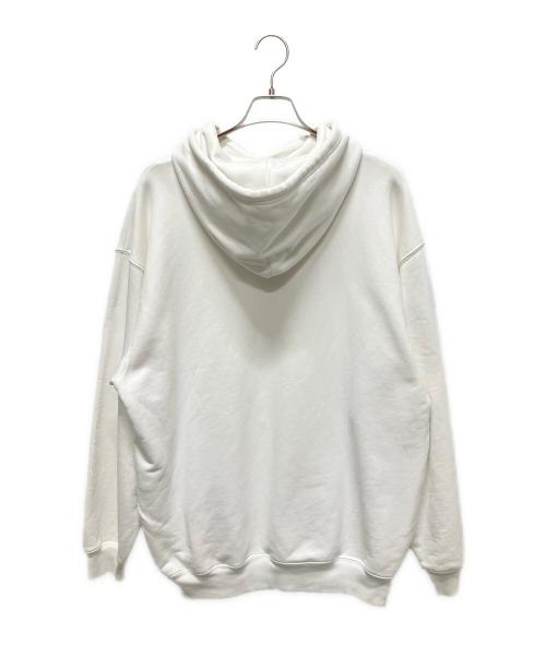 BALENCIAGA（バレンシアガ）BALENCIAGA (バレンシアガ) 21SS コピーライト ロゴ プルオーバーフーディー ホワイト サイズ:Mの古着・服飾アイテム
