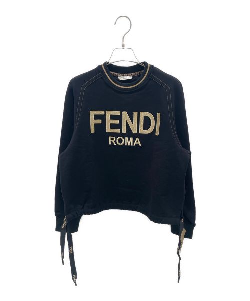 FENDI（フェンディ）FENDI (フェンディ) ロゴスウェット ブラック サイズ:XXSの古着・服飾アイテム