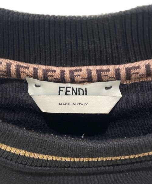 FENDI（フェンディ）FENDI (フェンディ) ロゴスウェット ブラック サイズ:XXSの古着・服飾アイテム
