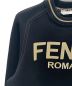 中古・古着 FENDI (フェンディ) ロゴスウェット ブラック サイズ:XXS：45000円