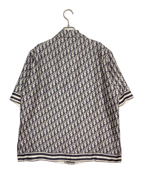 Dior（ディオール）Dior (ディオール) オブリークシルクシャツ シルバー サイズ:40の古着・服飾アイテム