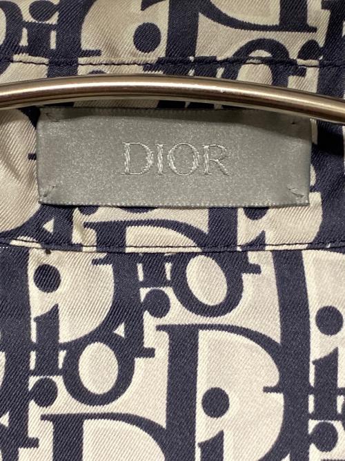 Dior（ディオール）Dior (ディオール) オブリークシルクシャツ シルバー サイズ:40の古着・服飾アイテム