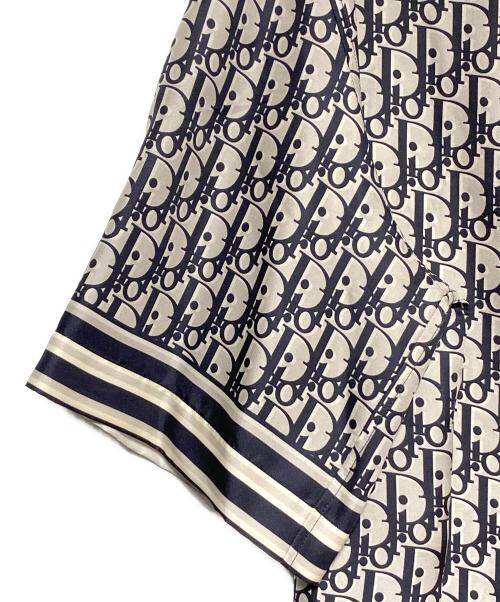 Dior（ディオール）Dior (ディオール) オブリークシルクシャツ シルバー サイズ:40の古着・服飾アイテム
