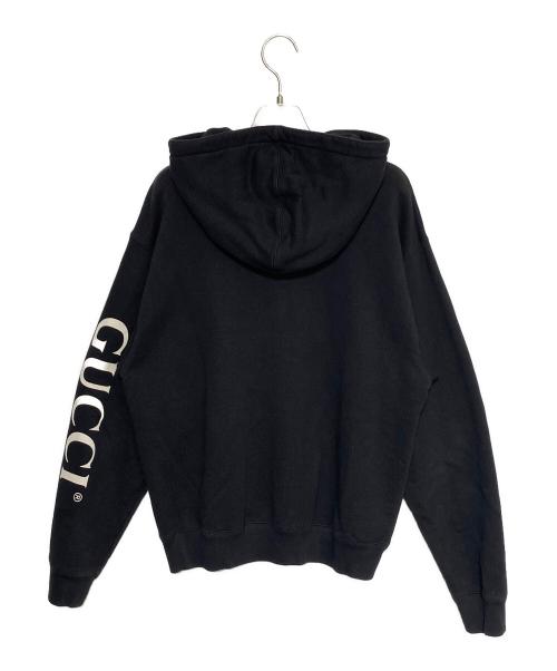 GUCCI（グッチ）GUCCI (グッチ) ハーフジップパーカー ブラック サイズ:XSの古着・服飾アイテム