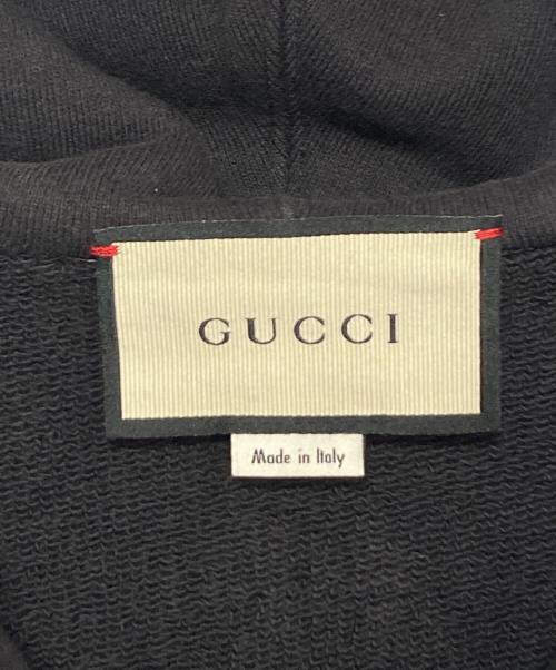 GUCCI（グッチ）GUCCI (グッチ) ハーフジップパーカー ブラック サイズ:XSの古着・服飾アイテム