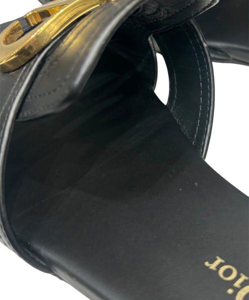 Christian Dior（クリスチャン ディオール）Christian Dior (クリスチャン ディオール) ミュール 30 モンテーニュ ブラック サイズ:36の古着・服飾アイテム