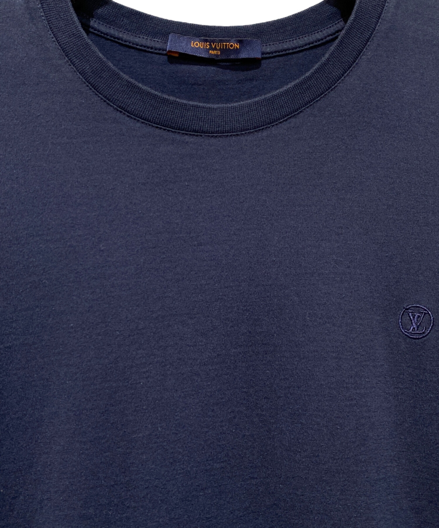 LOUIS VUITTON (ルイ ヴィトン) LVロゴTシャツ ネイビー サイズ:L