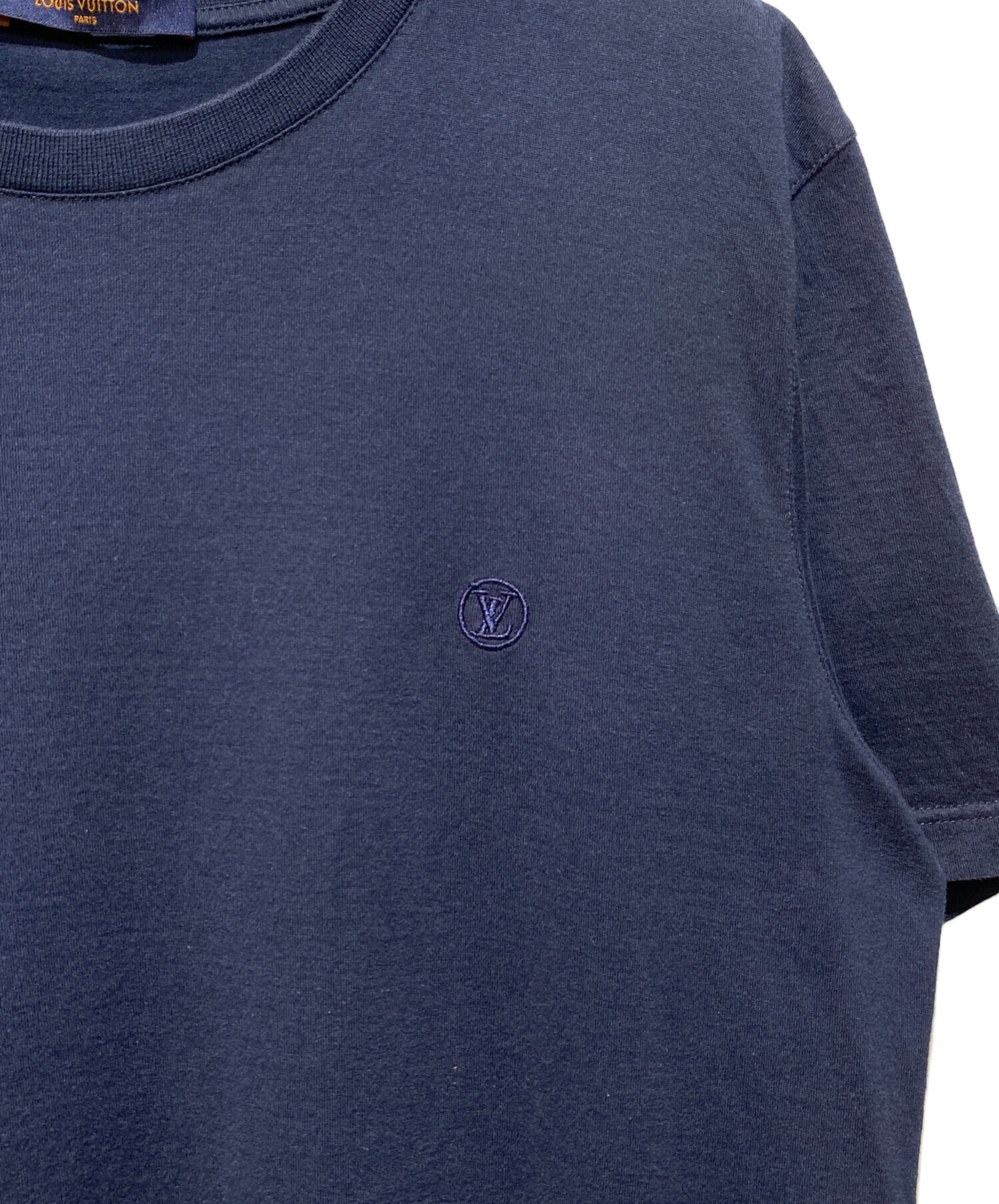 LOUIS VUITTON (ルイ ヴィトン) LVロゴTシャツ ネイビー サイズ:L