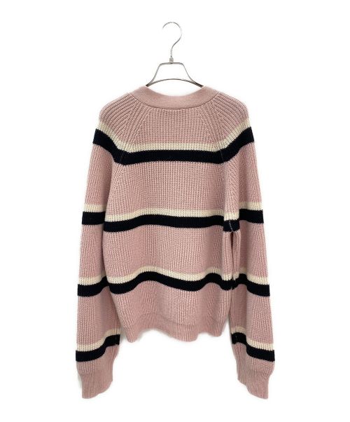 MARNI（マルニ）MARNI (マルニ) ボーダーカーディガアン ピンク サイズ:46の古着・服飾アイテム