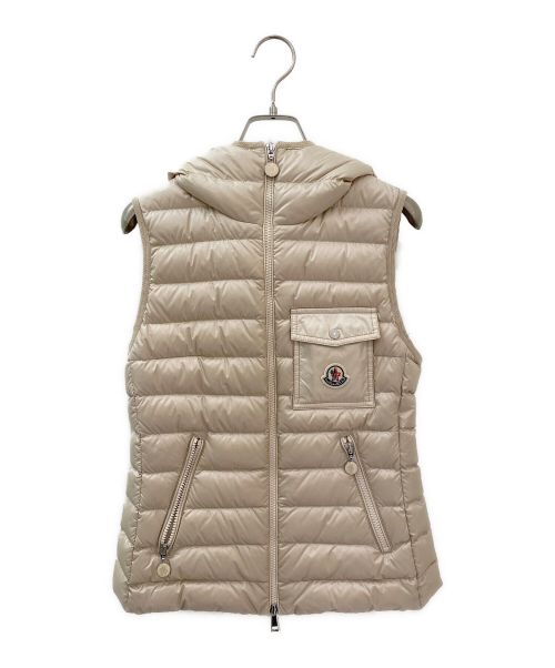 MONCLER（モンクレール）MONCLER (モンクレール) GLYGOSダウンベスト ベージュ サイズ:０の古着・服飾アイテム
