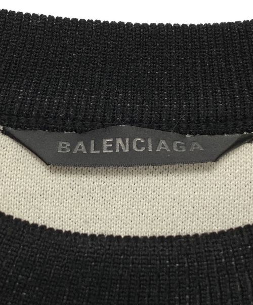 BALENCIAGA（バレンシアガ）BALENCIAGA (バレンシアガ) オールオーバーロゴニット ブラック サイズ:Lの古着・服飾アイテム
