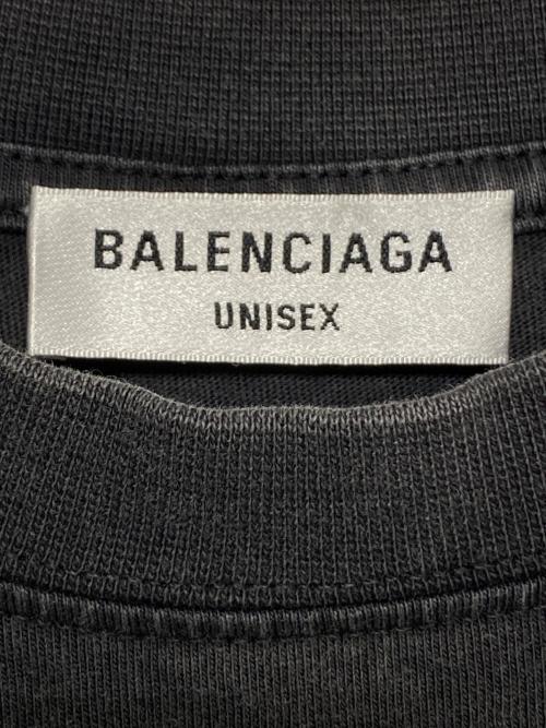 BALENCIAGA（バレンシアガ）BALENCIAGA (バレンシアガ) カレッジロゴTシャツ グレー サイズ:XSの古着・服飾アイテム