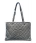 CHANEL（シャネル）の古着「GSTトートバッグ」｜ダークシルバー×シルバー金具