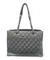 CHANEL (シャネル) GSTトートバッグ ダークシルバー×シルバー金具：310000円