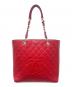 CHANEL（シャネル）の古着「PSTトートバッグ」｜レッド×シルバー金具