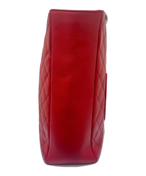 CHANEL（シャネル）CHANEL (シャネル) PSTトートバッグ レッド×シルバー金具の古着・服飾アイテム