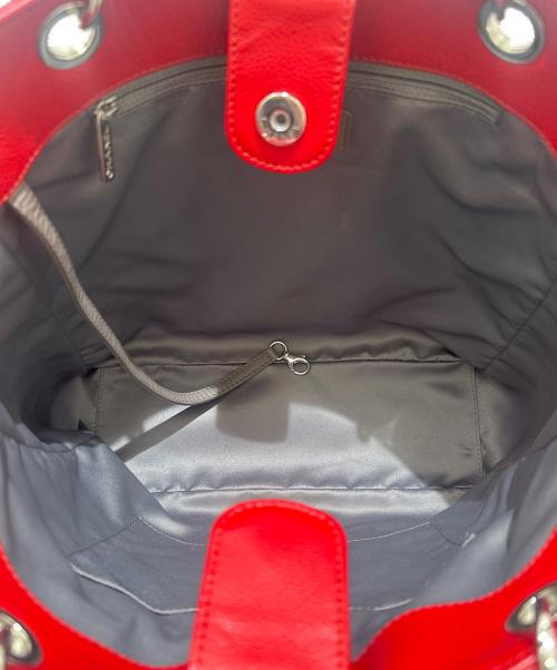 CHANEL（シャネル）CHANEL (シャネル) PSTトートバッグ レッド×シルバー金具の古着・服飾アイテム