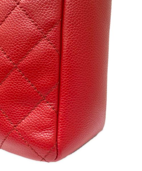 CHANEL（シャネル）CHANEL (シャネル) PSTトートバッグ レッド×シルバー金具の古着・服飾アイテム
