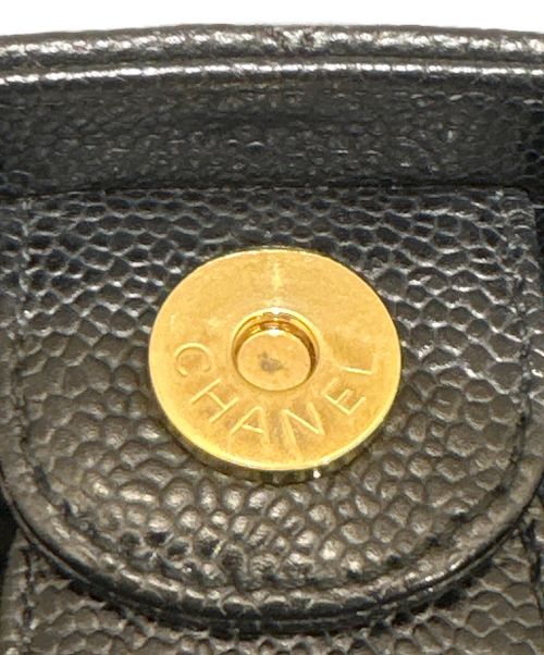 CHANEL（シャネル）CHANEL (シャネル) PSTトートバッグ ブラック×ゴールドの古着・服飾アイテム