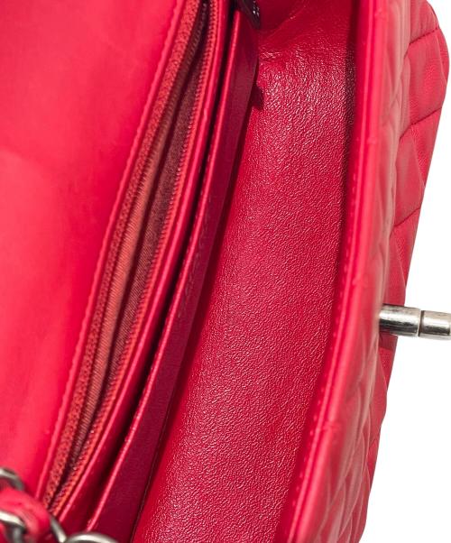 CHANEL（シャネル）CHANEL (シャネル) ミニマトラッセ 19/チェーン ショルダーバッグ  レッド×アンティークシルバーの古着・服飾アイテム