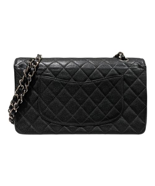 CHANEL（シャネル）CHANEL (シャネル) マトラッセ25/Wフラップチェーンショルダーバッグ ブラック×シルバー サイズ:25の古着・服飾アイテム