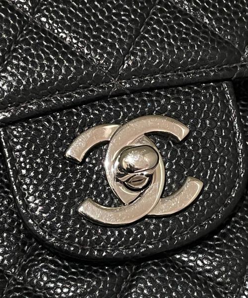CHANEL（シャネル）CHANEL (シャネル) マトラッセ25/Wフラップチェーンショルダーバッグ ブラック×シルバー サイズ:25の古着・服飾アイテム