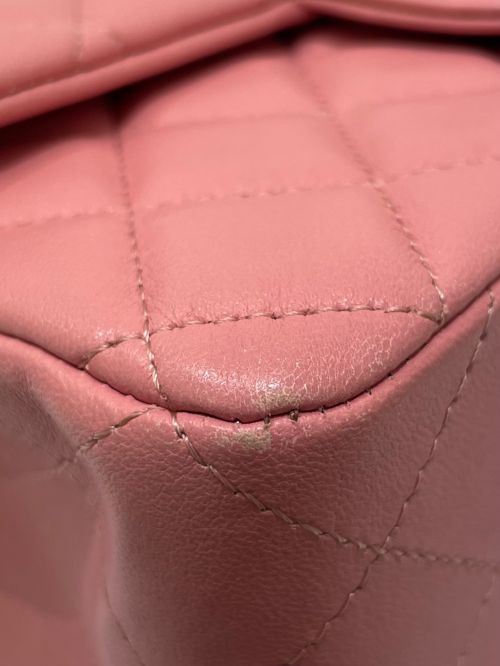 CHANEL（シャネル）CHANEL (シャネル) チェーンショルダーバッグ ピンク×シルバー サイズ:20の古着・服飾アイテム