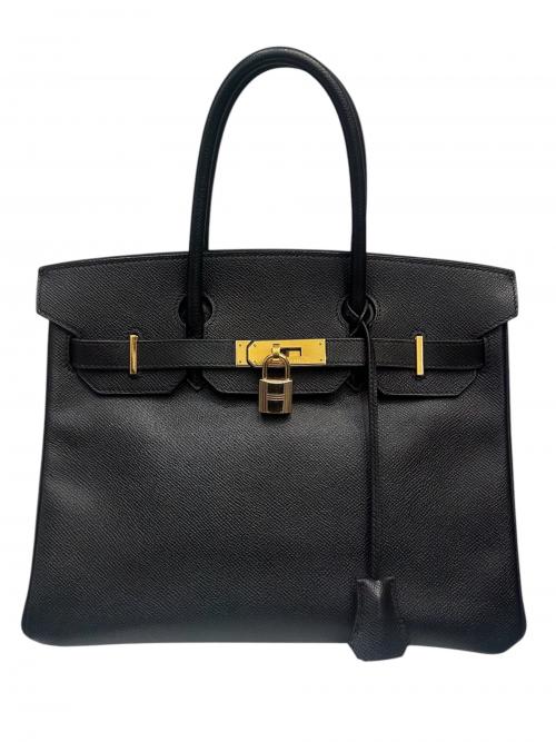 HERMES（エルメス）HERMES (エルメス) バーキン30/ゴールド金具/ヴォーエプソン/ブラック/▢J刻印 ブラック サイズ:30の古着・服飾アイテム