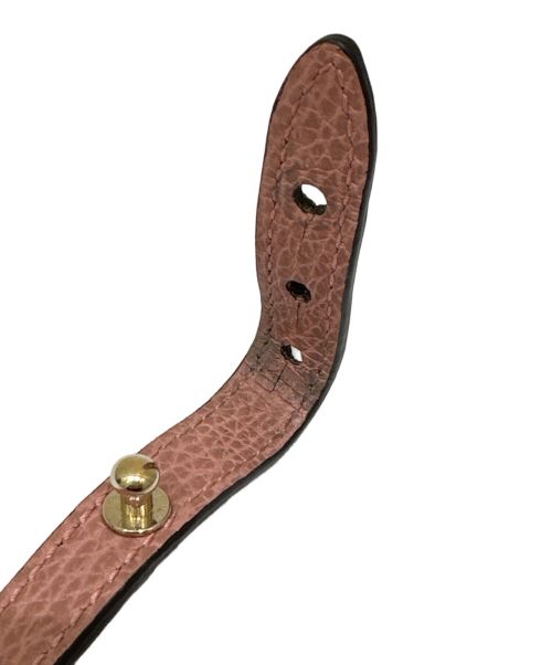 GUCCI（グッチ）GUCCI (グッチ) GGキャンバス2WAYショルダーバッグ ピンク×ベージュの古着・服飾アイテム