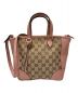 GUCCI（グッチ）の古着「GGキャンバス2WAYショルダーバッグ」｜ピンク×ベージュ