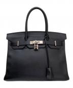 HERMESエルメス）の古着「バーキン30/シルバー金具/ヴォーエプソン/□L刻印」｜ブラック