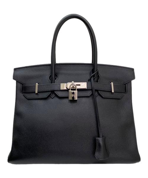 HERMES（エルメス）HERMES (エルメス) バーキン30/シルバー金具/ヴォーエプソン/□L刻印 ブラック サイズ:30の古着・服飾アイテム