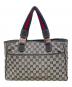 GUCCI (グッチ) GGキャンバストートバッグ アイボリー×ネイビー：50000円