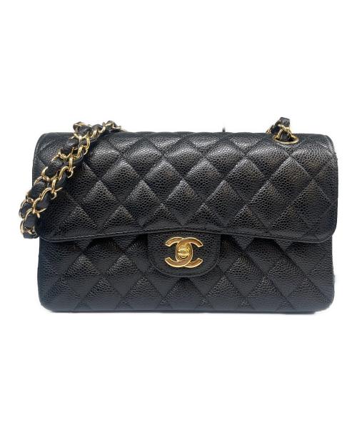 CHANEL（シャネル）CHANEL (シャネル) マトラッセ23 Wフラップチェーンショルダーバッグ ブラック サイズ:23の古着・服飾アイテム