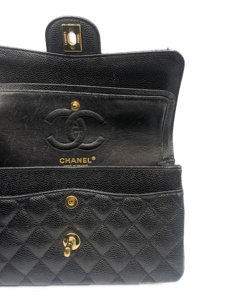 CHANEL（シャネル）CHANEL (シャネル) マトラッセ23 Wフラップチェーンショルダーバッグ ブラック サイズ:23の古着・服飾アイテム