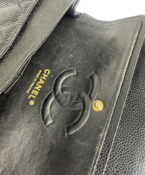 CHANEL（シャネル）CHANEL (シャネル) マトラッセ23 Wフラップチェーンショルダーバッグ ブラック サイズ:23の古着・服飾アイテム